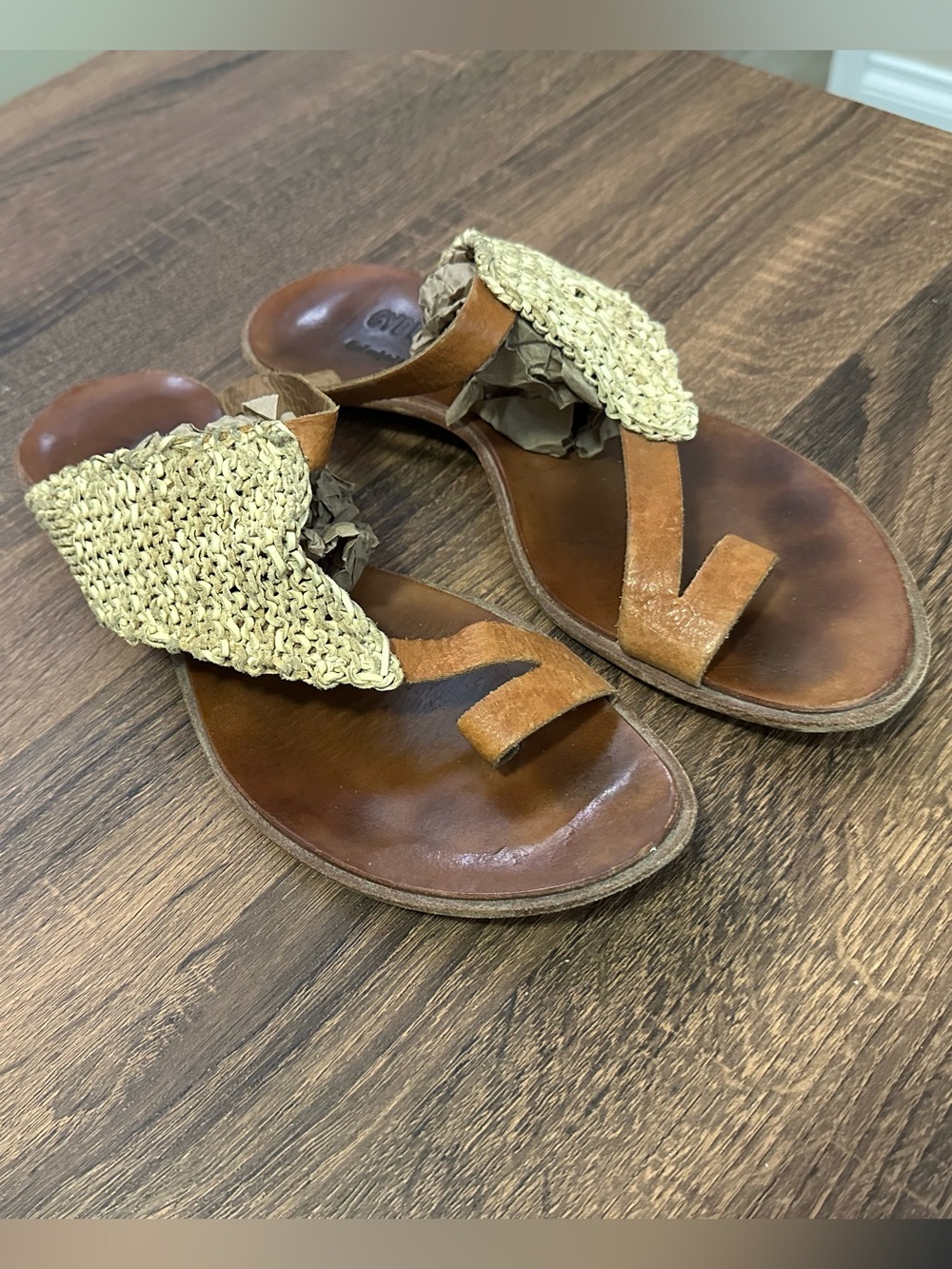 Cydwoq Vintage Diver Woven Leather Sandals 40